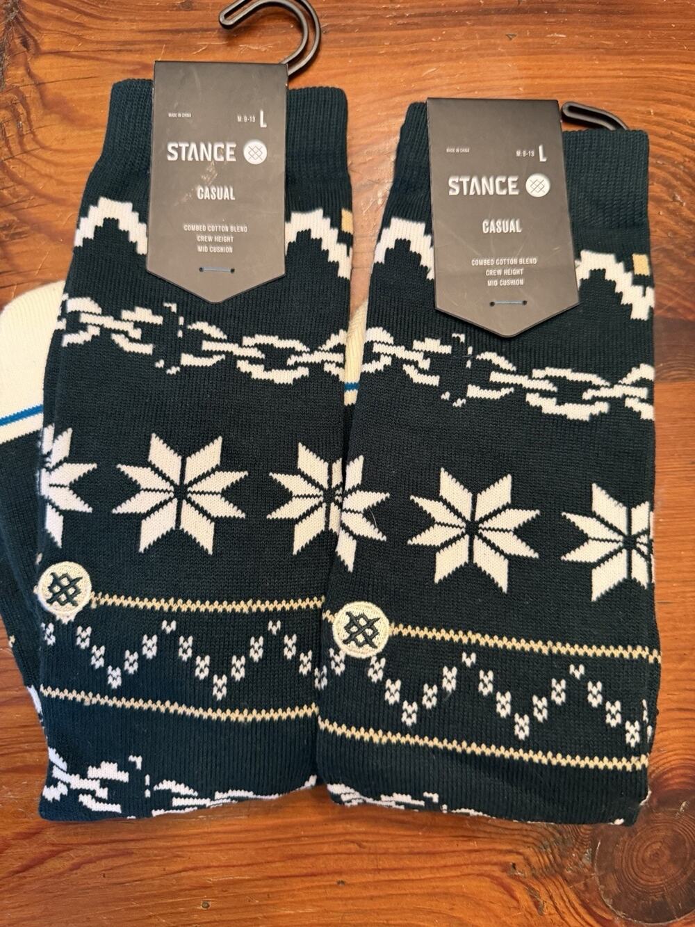 STANCE Break The Season Mens Crew Socks Sz L 3 Pairs NWT
